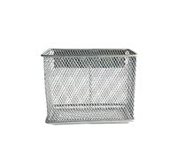 GSDCNV Panier de rangement magnétique en maille métallique pour tableau blanc/réfrigérateur/surface magnétique, organisateur de fournitures de bureau ou de maison (S)