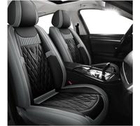 GSDOMJ Car Seat Covers Fit for Dacia Solenza/Spring Electric/Spring Electric CargoHigh-Quality Leather Front and Rear Seat Covers Protect The Interior，Gray