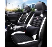 GSDOMJ Housses de siège de voiture pour Dacia Solenza/Spring Electric/Spring Electric Cargo The avant et arrière respirant 5 sièges auto pièces, noir et blanc