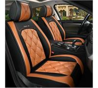 GSDOMJ Housses de siège de voiture pour Ford Ranger 2000-2023 en cuir véritable, imperméable et respirant, 5 places, orange