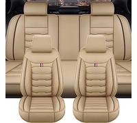 GSDOMJ Housses de siège de voiture pour Land Rover Range Rover Sport Range Rover 4 Disy Sport Discovery Rot Cuir véritable imperméable et respirant 5 places Beige