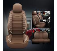 GSDOMJ Housses de siège de voiture pour Renault Clio Duster Clio 4 Espace Seat Leon Ibiza Mitsubishi Lancer X Pajero Outlander Lancer Subaru Forester Chair Accessoires de voiture universels, café