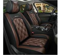 GSDOMJ Housses de sièges de voiture pour BMW Série 6 645Ci E63 630i E63 650i E63 635d E63 640d F13 650i F13 en cuir véritable imperméable et respirant, housse de siège 5 places pour voiture, Café