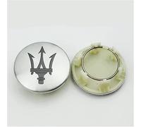 GSEFTY 4 Pièces Voiture Cache Moyeux pour Maserati Levante Quattroporte Ghibli Granturismo 55 mm, Capuchons Centraux Moyeu Jante Capuchons Enjoliveur Bouchon Jante Centre Roue