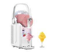 GSEICE - Machine à glace italienne et machine à granité 6-en-1 2,1 L avec compresseur, écran tactile, blanc