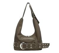 GSenhui Sac punk pour femme Sac à main riveté Sac à bandoulière avec bandoulière réglable Y2k Sac à bandoulière Femme Vintage Rivet Sac en cuir Fille cool, Vert kaki
