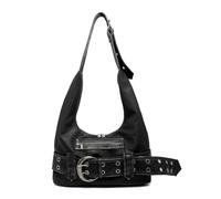 GSenhui Sac punk pour femme Sac à main riveté Sac à bandoulière avec bandoulière réglable Y2k Sac à bandoulière Femme Vintage Rivet Sac en cuir Fille cool, Noir