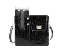 GSenhui Stanley Porte-gobelet, sac à main, sac à bouteille d'eau, sac de voyage Stanley, porte-bouteille d'eau avec bandoulière, sac à bandoulière portable d'extérieur pour tasse Stanley, c-noir,