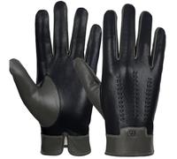 GSG SINCE 1998 - Gants en Cuir pour Homme à Écran Tactile, en Peau de Mouton Doublés de Cachemire, Chauds et Élégants, Idéal comme Cadeau pour Hiver Vert Céladon XL