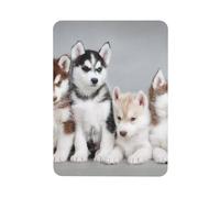 GSGCSBYMLG Aimant de réfrigérateur rectangulaire imprimé chiens husky chiots