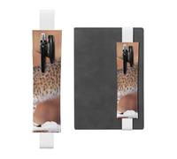 GSGCSBYMLG Canada Lynx Trousse à crayons en cuir imprimé, blanc, Taille unique, Pochette à monnaie