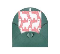 GSGCSBYMLG Carte de vœux avec enveloppes Motif lama alpaga