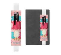 GSGCSBYMLG Cotton Candy Trousse à crayons en cuir imprimé, blanc, Taille unique, Pochette à monnaie