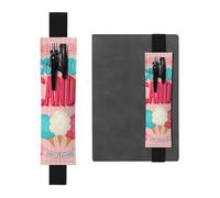 GSGCSBYMLG Cotton Candy Trousse à crayons en cuir imprimé, Noir , Taille unique, Pochette à monnaie
