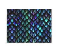 GSGCSBYMLG Couverture décorative en flanelle avec motif écailles de dragon magique 3D 240 g