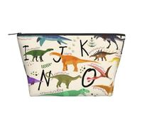 GSGCSBYMLG Élégant sac de rangement quotidien avec imprimé de dinosaures - Sac de rangement de voyage avec fermeture éclair - Trousse de toilette portable, Noir , Taille unique