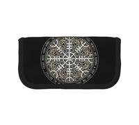 GSGCSBYMLG Helm of Awe Trousse à stylos en toile imprimée portable Pochette de rangement