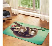 GSGCSBYMLG Lazy Cute Sloth Hanging the Branches Imprimé Pet Absorbant Nappe en cuir