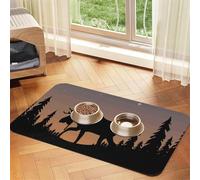 GSGCSBYMLG Moose Mountain Pine Tree Wilderness Nappe en cuir absorbant pour animaux de compagnie