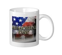 GSGCSBYMLG Mug en céramique avec impression du jour commémoratif patriotique des soldats militaires américains