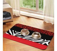 GSGCSBYMLG Nappe en cuir absorbant imprimé léopard rouge et zèbre