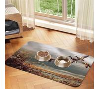 GSGCSBYMLG Nappe en cuir absorbant motif canards sauvages chasseurs