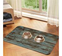 GSGCSBYMLG Nappe en cuir absorbant pour animaux de compagnie Motif bois de grange rustique