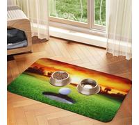 GSGCSBYMLG Napperon en cuir absorbant pour animaux de compagnie Motif balle de golf