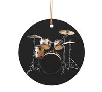 GSGCSBYMLG Pendentif rond en aluminium imprimé pour sapin de Noël