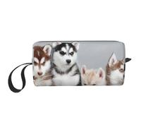 GSGCSBYMLG Petit sac de maquillage imprimé chiens husky chiots