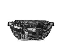 GSGCSBYMLG Retro Cool Camera Collection Imprimé Sac banane Sac banane Sac de poitrine décontracté