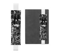GSGCSBYMLG Retro Cool Camera Collection Porte-stylo en cuir imprimé Marque-page Trousse, blanc, Taille unique, Pochette à monnaie
