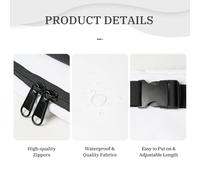 GSGCSBYMLG Sac banane double couche imprimé imprimé girafe sur le Barren, Noir , Taille unique