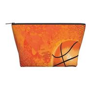 GSGCSBYMLG Sac de rangement quotidien imprimé basket-ball sac de voyage organisateur sac avec fermeture éclair sac de toilette portable, Noir , Taille unique