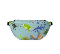 GSGCSBYMLG Sac de taille à bandoulière imprimé avec des images de dinosaures de dessin animé