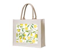 GSGCSBYMLG Sac fourre-tout en toile imprimée Citrons tropicaux frais