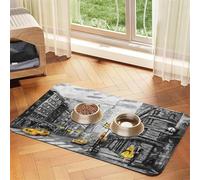 GSGCSBYMLG Set de table en cuir absorbant imprimé Love from New York