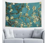 GSGCSBYMLG Tapisserie imprimée fleurs d'amandier, 152,4 x 101,6 cm, tapisserie esthétique, décoration d'intérieur