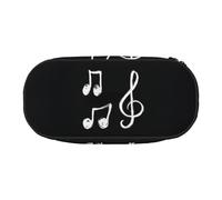 GSGCSBYMLG Trousse à crayons avec motif notes de musique, Noir , Taille unique, Pochette à monnaie