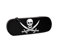 GSGCSBYMLG Trousse à crayons en cuir imprimé drapeau pirate