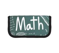 GSGCSBYMLG Trousse à stylos en toile imprimée avec inscription « Formulas Shapes Theory Math Leçon »