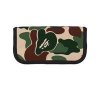 GSGCSBYMLG Trousse à stylos en toile imprimée camouflage vert