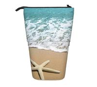 GSGCSBYMLG Trousse télescopique verticale avec impression 3D en forme d'étoile de mer sur la plage