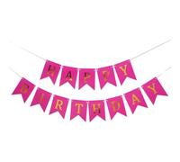 GSHLLO Banderole « Happy Birthday » à suspendre pour fête d'anniversaire, guirlande de lettres d'anniversaire, bannière de fête prénatale, bannière décorative pour chambre d'enfant, guirlande en