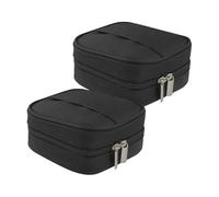 GSHLLO Lot de 2 petits sacs de rangement carrés pour cordons de voyage, étuis de transport électroniques, pochette de rangement étanche pour câble de charge, sacs compacts pour accessoires techniques