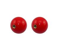 GSHLLO Lot de 2 têtes de joystick rondes de 35 mm pour jeu d'arcade - Rouge