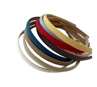 GSHLLO Lot de 8 bandeaux fins et colorés de 1 cm en plastique solide - Élastiques - Doux et antidérapants - Accessoires pour cheveux