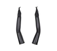 GSHLLO Mitaines longues mitaines en cuir synthétique pour femme Noir