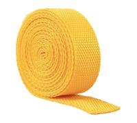 GSHUPIOU Bandes de Nylon, Bandes de Coton épais, Sangle en polypropylène de 20 mm for Sacs, Sacs à Dos, Ceintures, poignées, laisses for Chien, 5, 10 ou 20 mètres(Giallo,5 Yard)