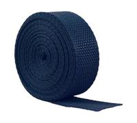 GSHUPIOU Bandes de Nylon, Bandes de Coton épais, Sangle en polypropylène de 20 mm for Sacs, Sacs à Dos, Ceintures, poignées, laisses for Chien, 5, 10 ou 20 mètres(Dark Blue,20 Yard)